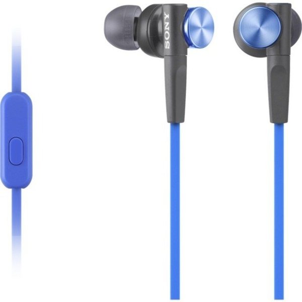 Sony Extra Bass Earbud Headset - Blue MDRXB50AP/L